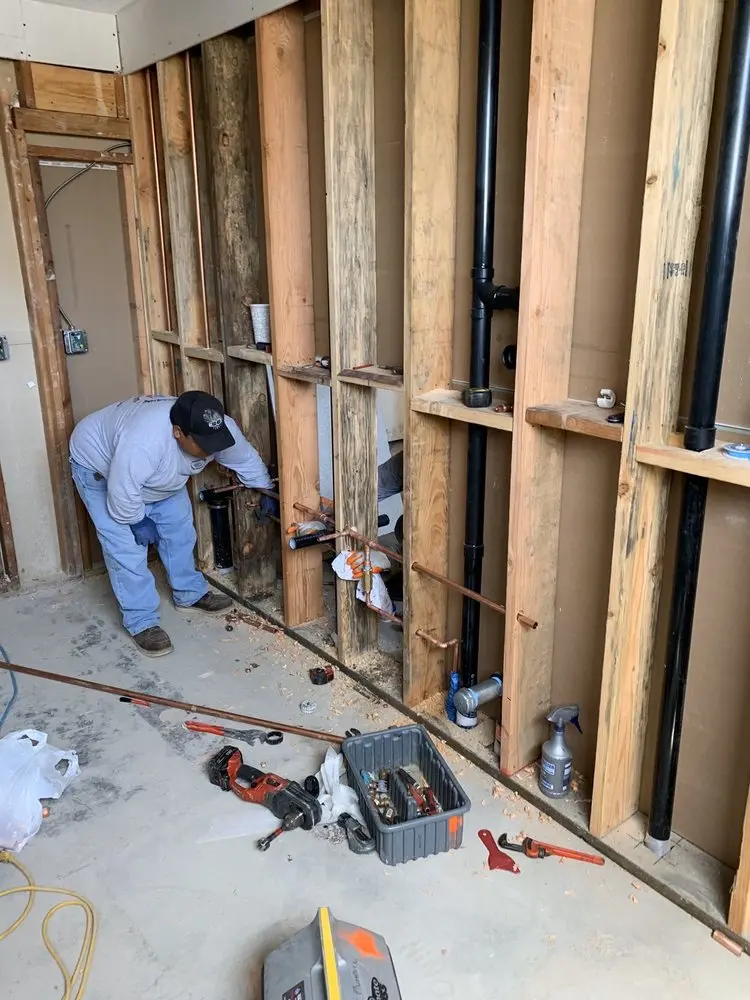 Commercial rough-in plumbing for Gas Line Repair in East Germantown
